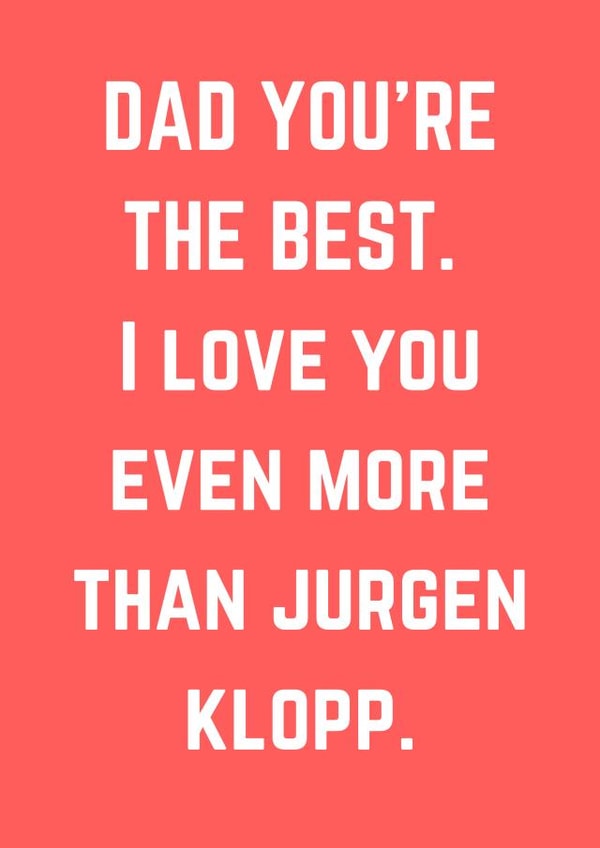 liverpool liverpool fc Father's Day Card 6438 created by Cards.Cards.Cards