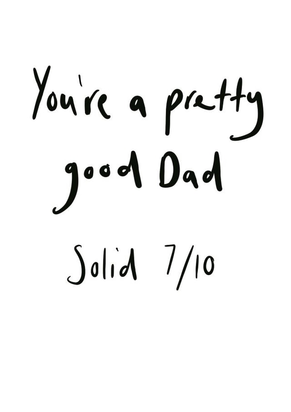 good solid Father's Day Card 31266 created by The Cardiologist
