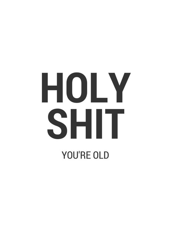 holy shit Birthday Card 10939 created by Flamingo Lingo by Jenny