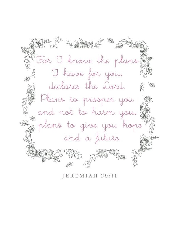 bible quote Thinking of you Card 12338 created by Philippa H