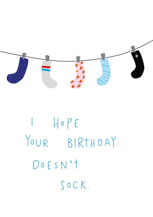 hope doesn't Birthday Card 9813 created by Jemima de Viell
