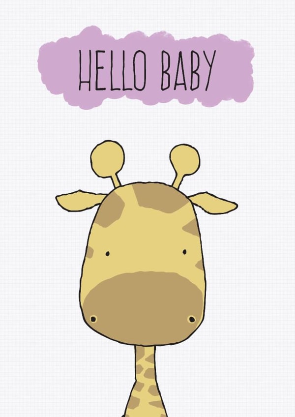 hello baby Birthday Card 13900 created by Elki Shaw