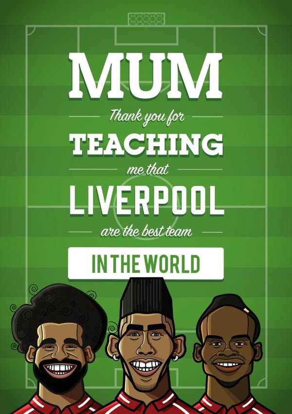 mum liverpool Birthday Card 34309 created by Diverse Pixels