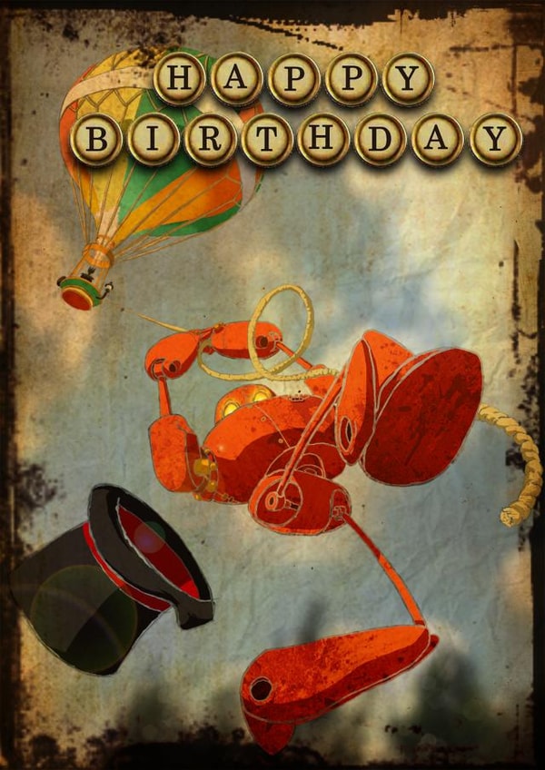 steampunk robot Card 34115 created by Curtis Allen