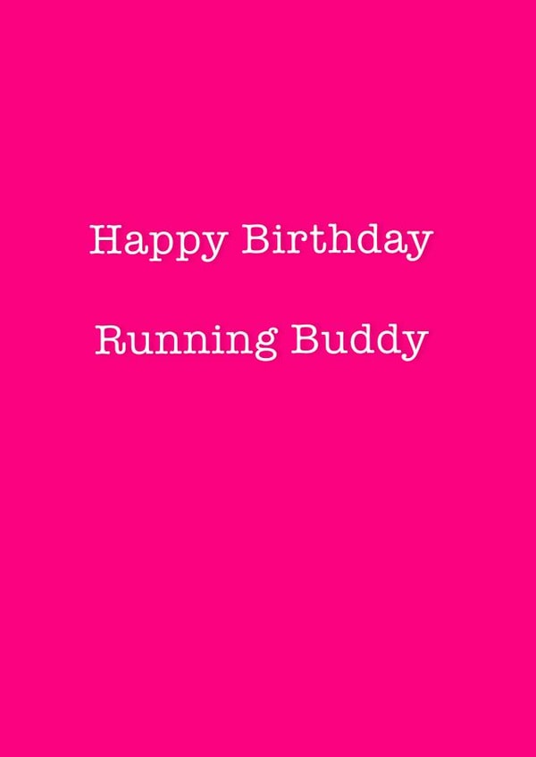 happy birthday Birthday Card 13449 created by Running Cards UK