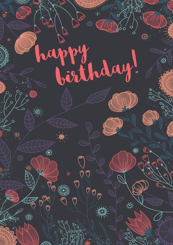 birthday modern Birthday Card 1226 created by Megan Higgins