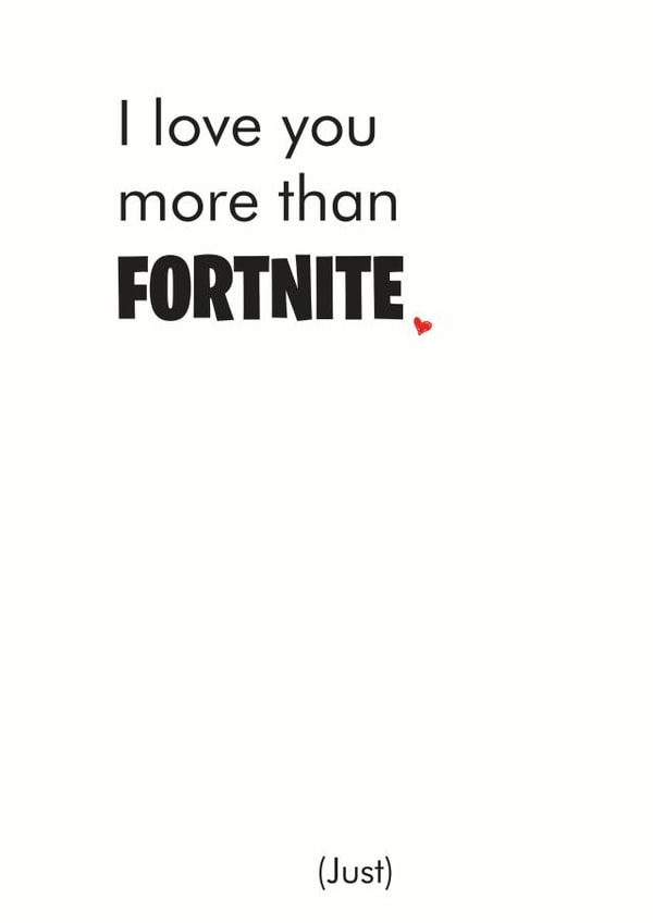 fortnite love Anniversary Card 36194 created by Different Design Co