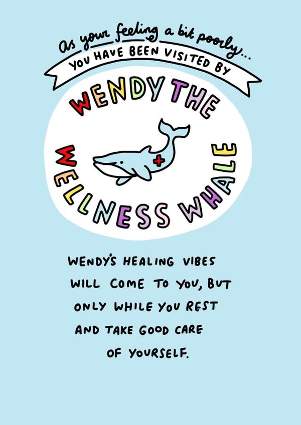 feeling bit Get Well Card 27616 created by Veronica Dearly