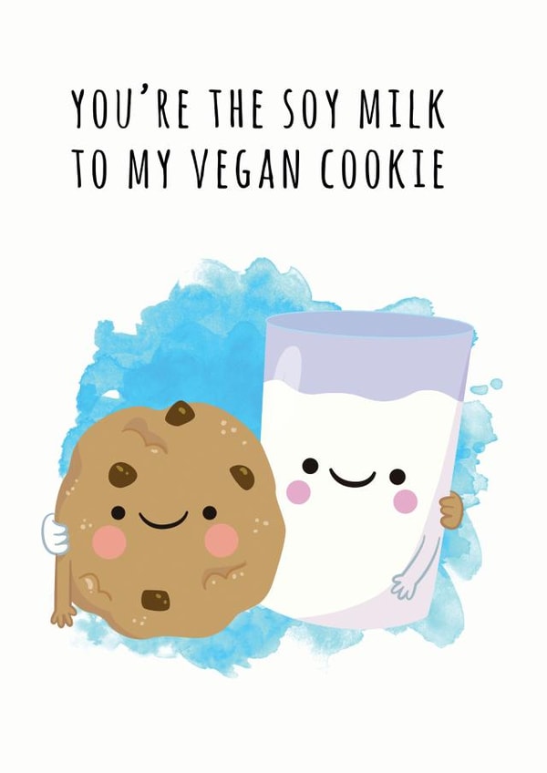 soy milk Anniversary Card 13948 created by Smudge & Splash