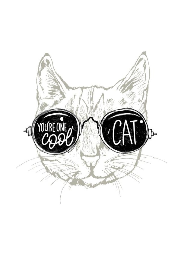 Birthday or Anniversary - You're One Cool Cat created by Reba Renee