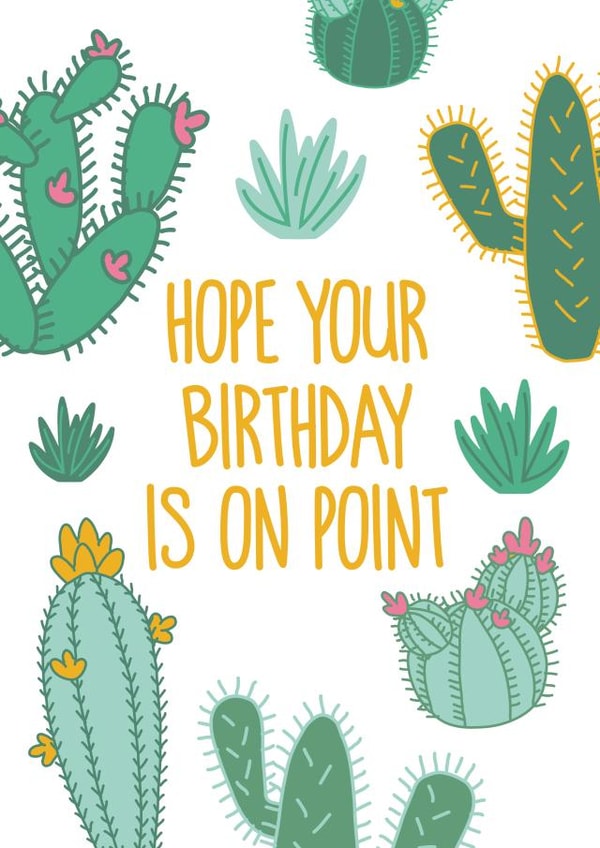 Funny Birthday - Hope Your Birthday is On Point created by Reba Renee