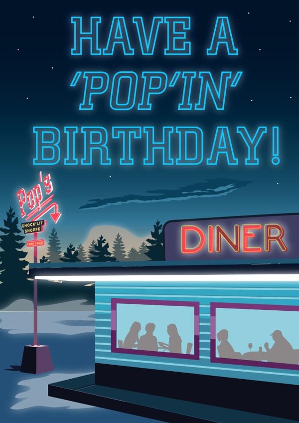 Have a popin birthday with this Riverdale inspired card for fans of the Netflix series created by Jon Higham