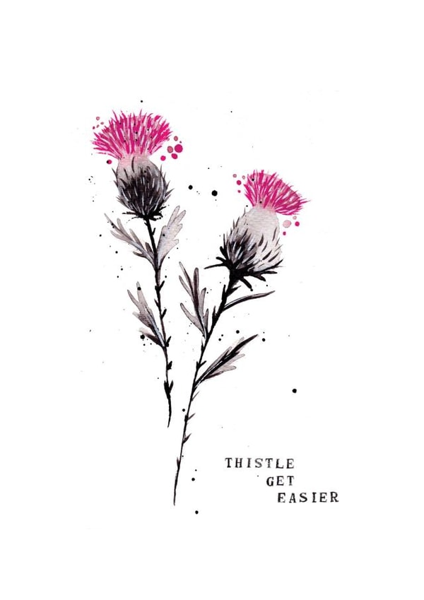 thistle get Thinking of you Card 5126 created by Jenni Clowes