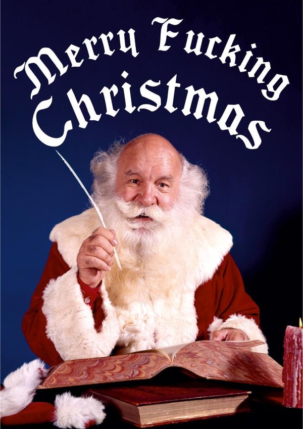 merry fucking Christmas Card 25787 created by Dean Morris Cards