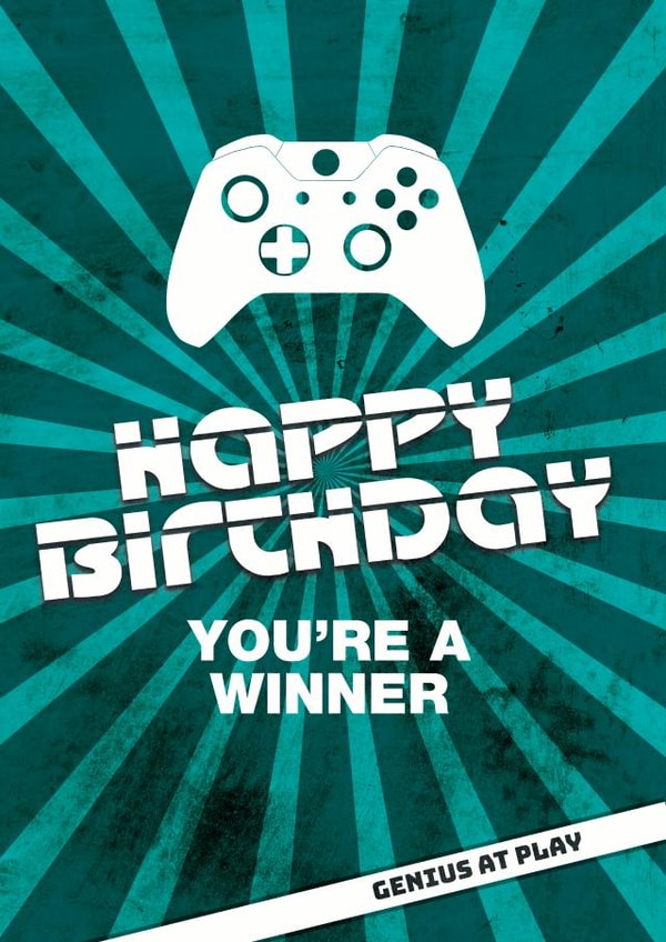 video game Birthday Card 32601 created by Uniquely Yours