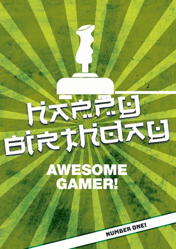 retro video Birthday Card 32602 created by Uniquely Yours