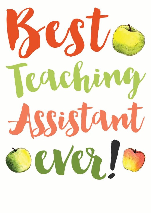 teaching assistant Thank You Card 9196 created by Alexia Claire