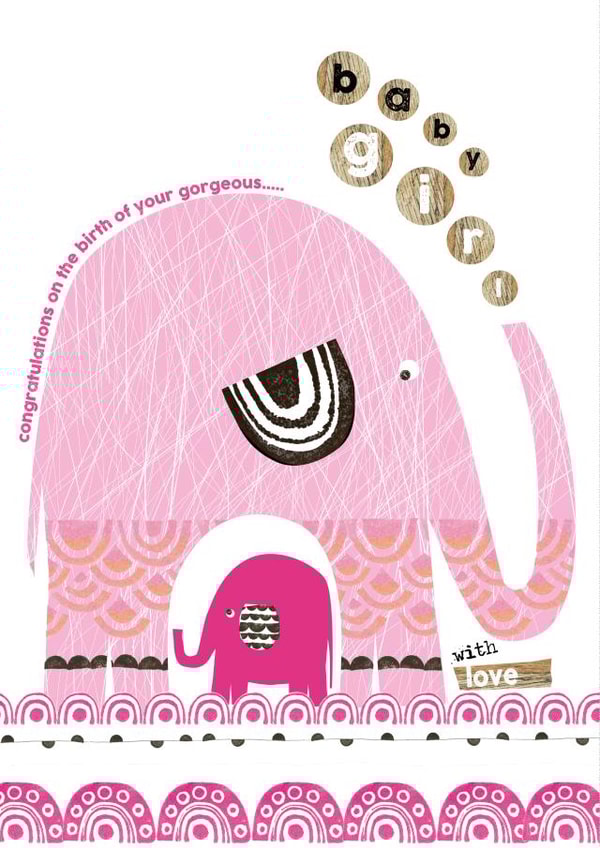 baby girl New Baby Card 14071 created by Cinnamon Aitch