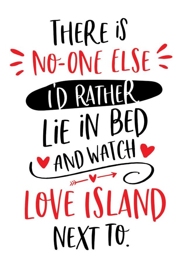 Love Island there Anniversary Card 5974 created by Mrs Best Paper Co.
