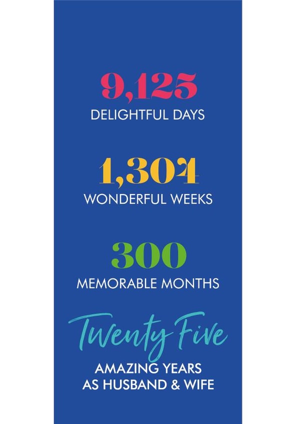 silver wedding Anniversary Card 7693 created by Poppy Lane