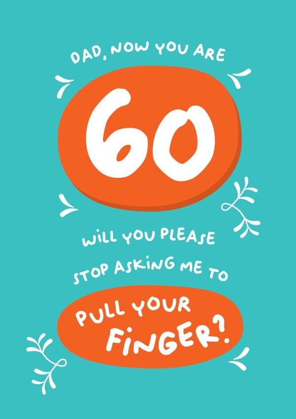 dad 60 card created by PaperJam Print Co.