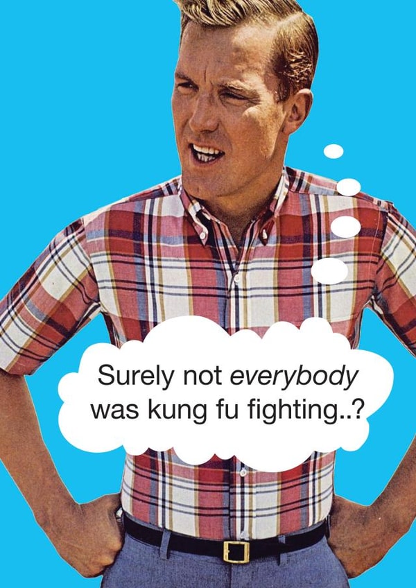 funny man Humour Card 7907 created by kissmekwik