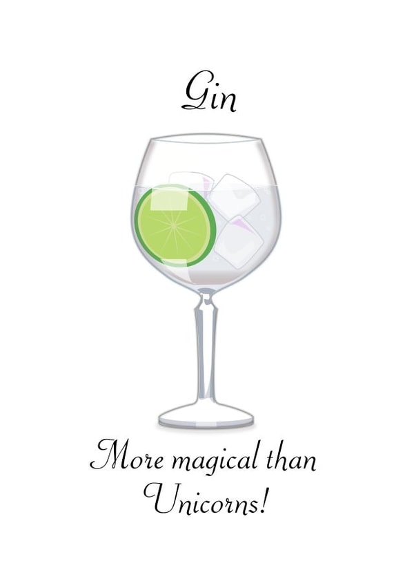 Gin magical Birthday Card 2647 created by Doodle Dot Design Co