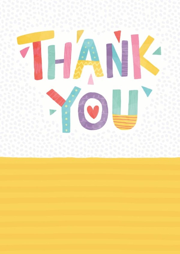 thank you Thank You Card 1860 created by Claire Stamper