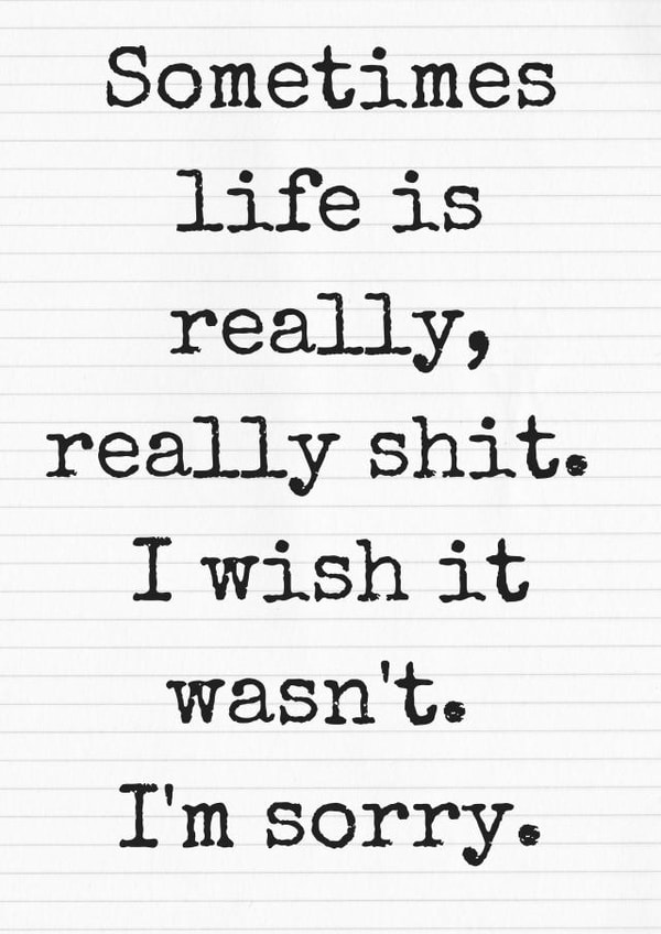 Sometimes life Sorry Card 13133 created by Beta Mummy