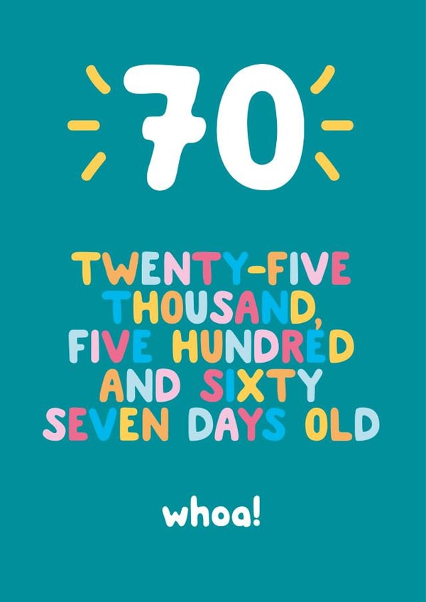 70 age Birthday Card 3452 created by Ivorymint cards