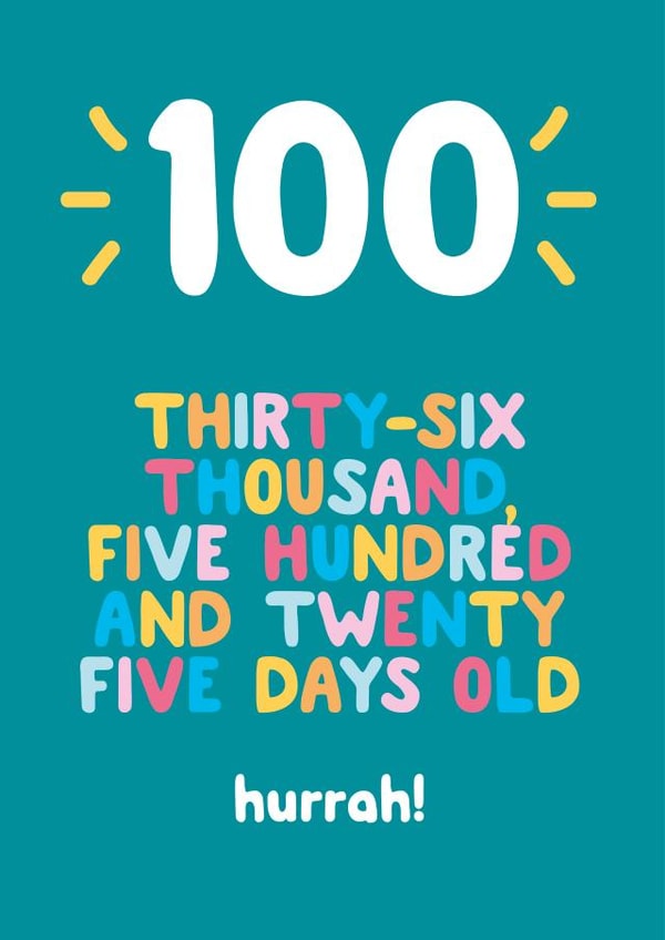 100 centurian Birthday Card 3454 created by Ivorymint cards