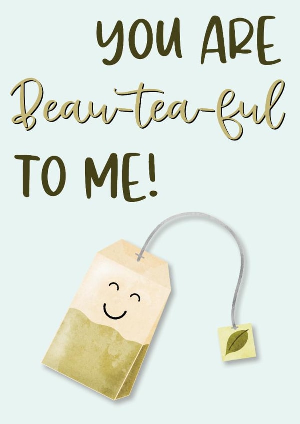 beautiful tea Anniversary Card 14014 created by The Laughing Sloth