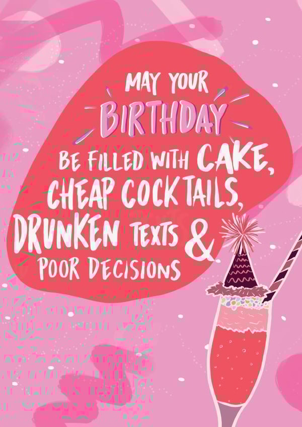 Funny Cake Birthday Card 13963 created by Foggish