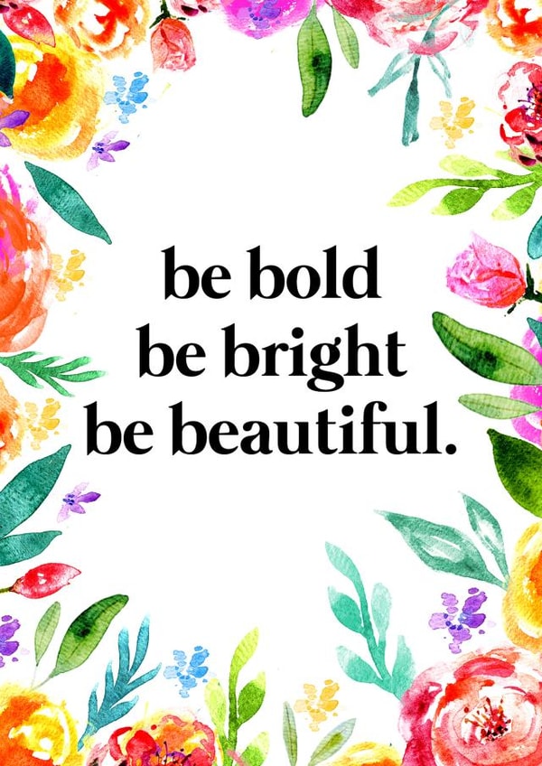 bold bright Just because Card 33214 created by Elodie Bee Designs