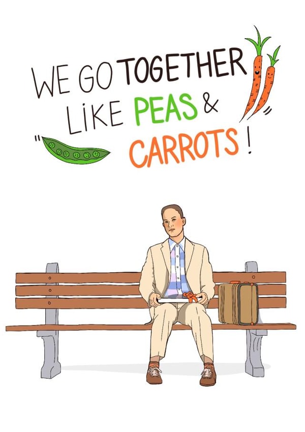 Forest Gump Anniversary Card 3318 created by Kasia Cards