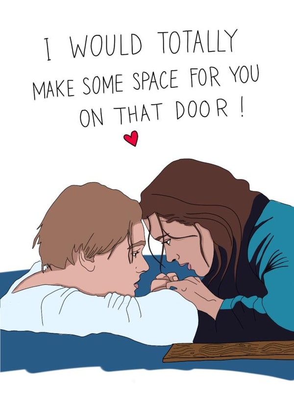 Titanic jack and rose Love & Friendship Card 3319 created by Kasia Cards