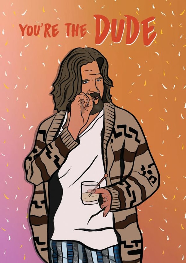 Dude 90's Birthday Card 13968 created by Foggish