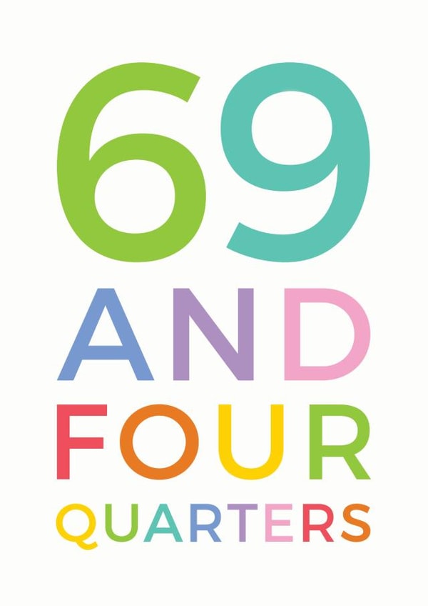 70 quarters Birthday Card 10606 created by Studio 9