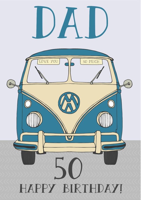dad 50 Birthday Card 3859 created by Wink Design - Michelle Roberts