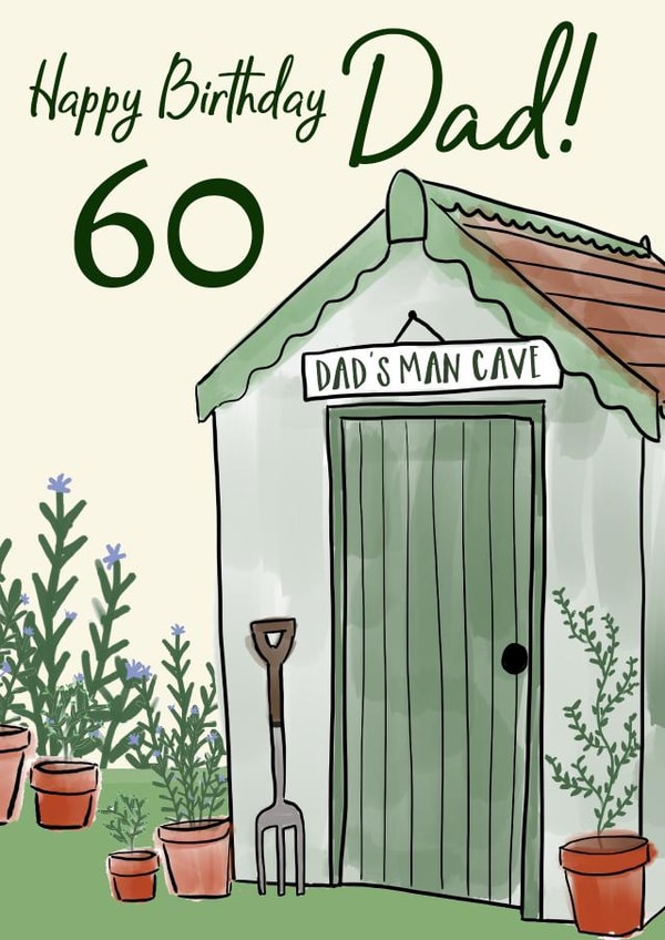 dad 60 Birthday Card 3863 created by Wink Design - Michelle Roberts
