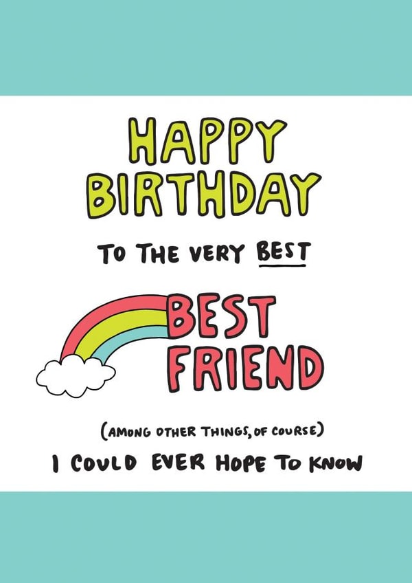 Happy Birthday Best Friend Card created by Angela Chick
