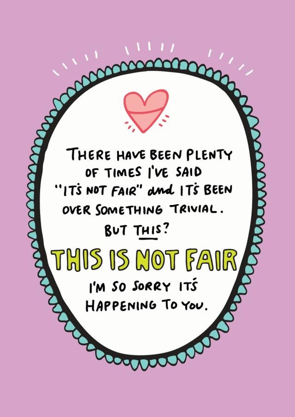 This Is Not Fair Card created by Angela Chick