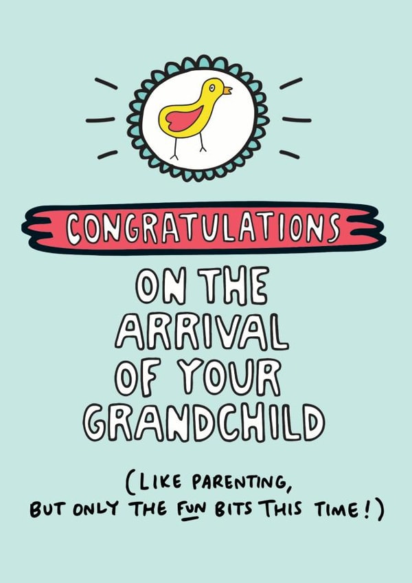 Congratulations on the Arrival of Your Grandchild Card created by Angela Chick