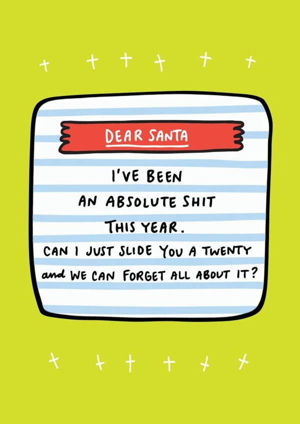 Dear Santa Bribe Card created by Angela Chick