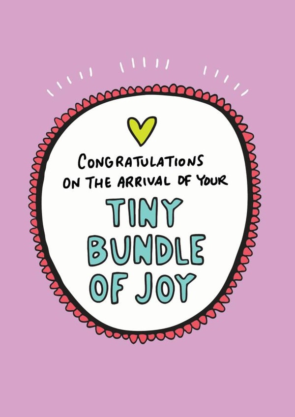 Tiny Bundle of Joy New Baby Card created by Angela Chick