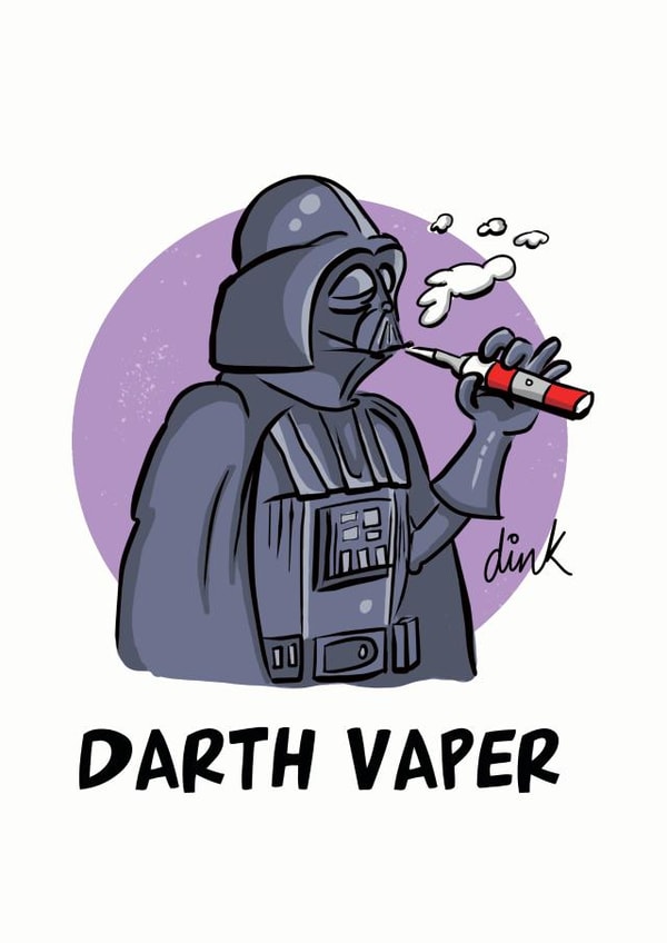 darth vaper Humour Card 22538 created by Chris Williams