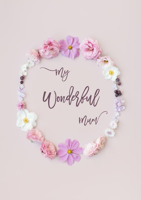 mum floral Mothers Day Card 8357 created by Love Lila Photography