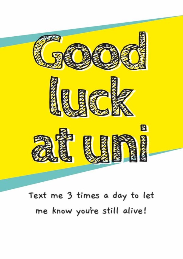 funny university Leaving Card 8896 created by Duckduckle Design