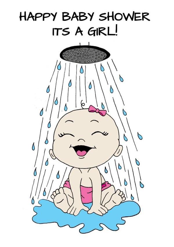 It’s a Girl, Baby Shower Card created by Lu Reason