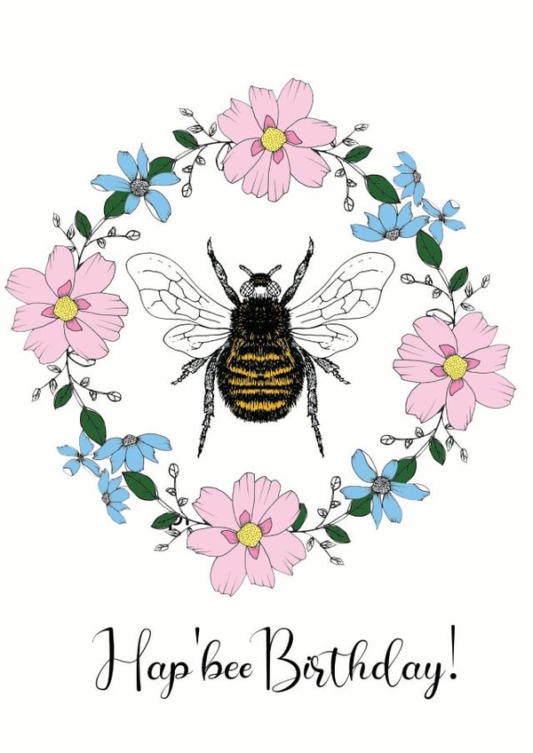 pun bee Birthday Card 14291 created by Sara Baker